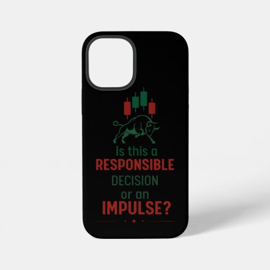 Coque iPhone 12 Mini Décision Responsable – Discipline de Négociation (Verso)