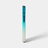 Coque iPhone 12 Mini Dégradé de sarcelle moderne ombré (Côté gauche)