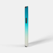 Coque iPhone 12 Mini Dégradé de sarcelle moderne ombré (Côté droit)