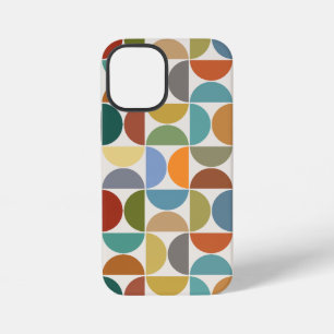 Coque iPhone 12 Mini Demi-cercles MCM Grand motif couleur sur crème