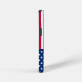 Coque iPhone 12 Mini Dessin de fierté du drapeau américain USA (Côté droit)