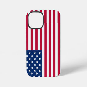 Coque iPhone 12 Mini Dessin de fierté du drapeau américain USA