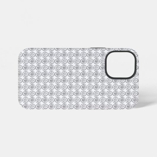 Coque iPhone 12 Mini Double Spiral Celtic Pattern (Verso Horizontal)
