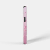 Coque iPhone 12 Mini Douche de cœur rose (Côté droit)