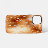 Coque iPhone 12 Mini Doux Fourrure Faon Bois Douillet (Verso Horizontal)