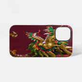 Coque iPhone 12 Mini dragon chinois (Verso Horizontal)