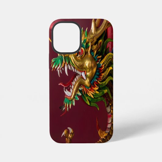 Coque iPhone 12 Mini dragon chinois (Verso)