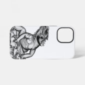 Coque iPhone 12 Mini Dragon sur la Roche (Verso Horizontal)