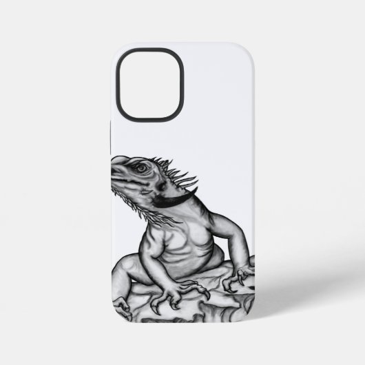 Coque iPhone 12 Mini Dragon sur la Roche (Verso)
