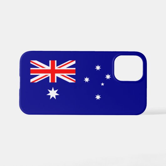Coque iPhone 12 Mini Drapeau australien patriotique (Verso Horizontal)