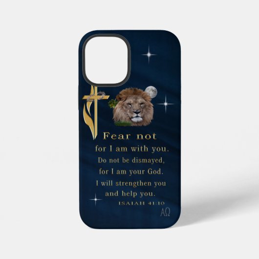 Coque iPhone 12 Mini Écriture chrétienne (Verso)