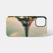 Coque iPhone 12 Mini Eiffel tour lancer oreiller (Verso Horizontal)