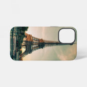 Coque iPhone 12 Mini Eiffel tour lancer oreiller (Verso Horizontal)