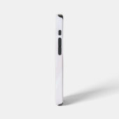 Coque iPhone 12 Mini Élégant blanc marbré texturé (Côté gauche)