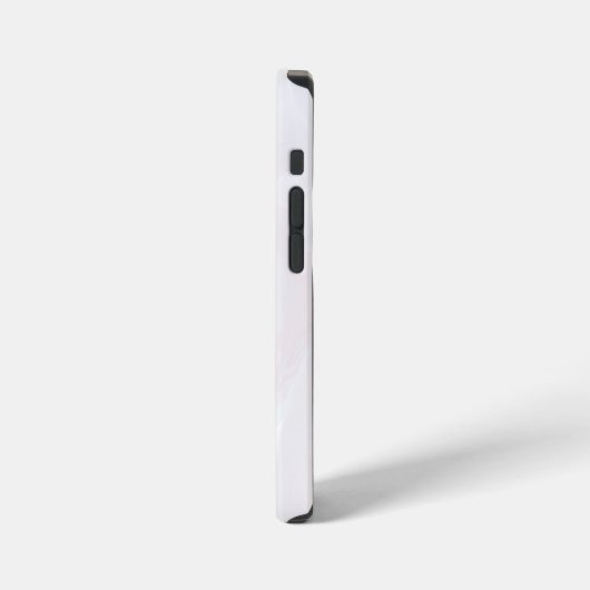 Coque iPhone 12 Mini Élégant blanc marbré texturé (Côté gauche)