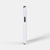 Coque iPhone 12 Mini Élégant blanc marbré texturé (Côté droit)