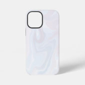 Coque iPhone 12 Mini Élégant blanc marbré texturé (Verso)