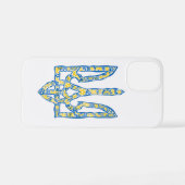 Coque iPhone 12 Mini Emblème national de l'Ukraine (Verso Horizontal)