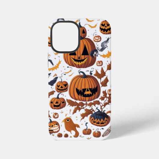 Coque iPhone 12 Mini Esprits d'Halloween | Cas téléphonique Ghost & Cit (Verso)