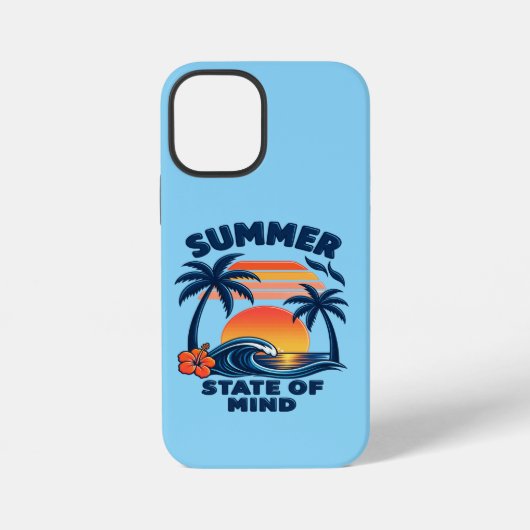 Coque iPhone 12 Mini État d'esprit d'été (Verso)