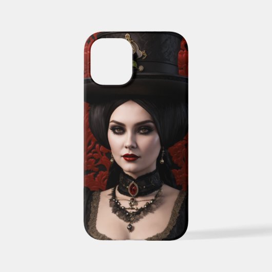 Coque iPhone 12 Mini Eternal Gothic : Mercredi Addams comme la reine de (Verso)