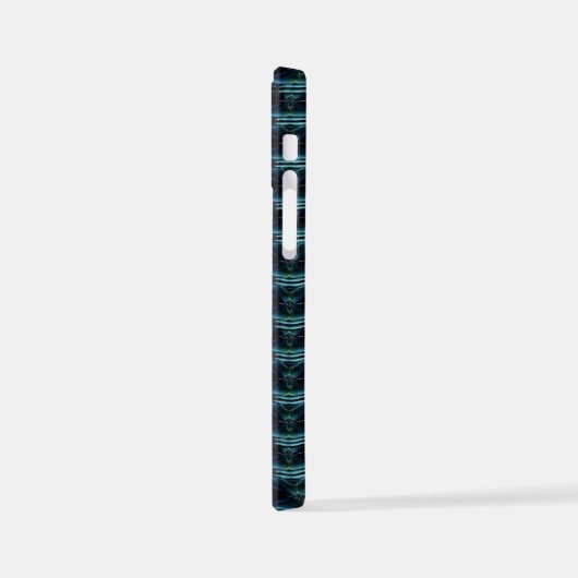 Coque iPhone 12 Mini Etoiles arc-en-ciel bleu vert, Motif Artdeco (Côté gauche)