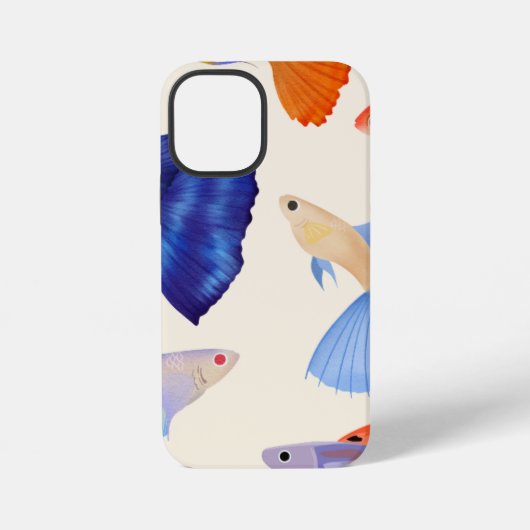 Coque iPhone 12 Mini Étui de téléphone avec joli poisson |  (Verso)