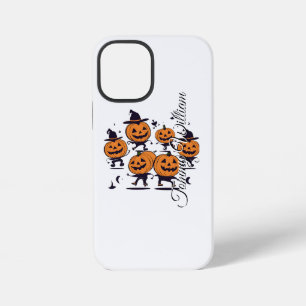 Coque iPhone 12 Mini Étui de téléphone fun pour Halloween citrouille
