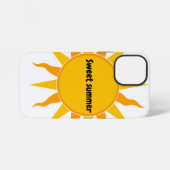 Coque iPhone 12 Mini Étui de téléphone graphique blanc Soleil d'été dou (Verso Horizontal)