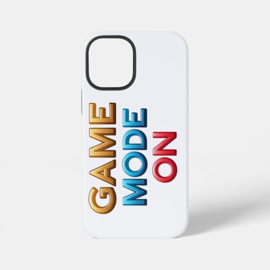 Coque iPhone 12 Mini Étui de téléphone Mode Jeu Activé (Verso)