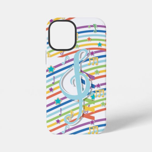 Coque iPhone 12 Mini Étui iPhone Notes de Musique (Verso)