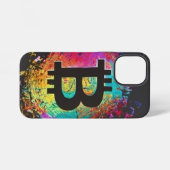 Coque iPhone 12 Mini "Étui iPhone pour passionné de Bitcoin (Verso Horizontal)