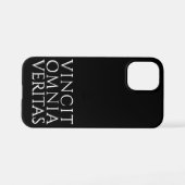 Coque iPhone 12 Mini Étui pour iPhone VINCIT OMNIA VERITAS (Verso Horizontal)