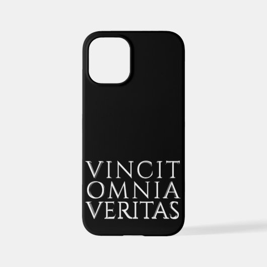 Coque iPhone 12 Mini Étui pour iPhone VINCIT OMNIA VERITAS (Verso)