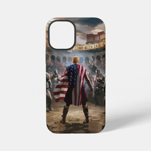 Coque iPhone 12 Mini Étui pour téléphone Trump le Gladiateur (Verso)