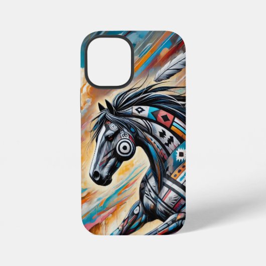 Coque iPhone 12 Mini Étui robuste pour iPhone 12 Mini Cheval (Verso)