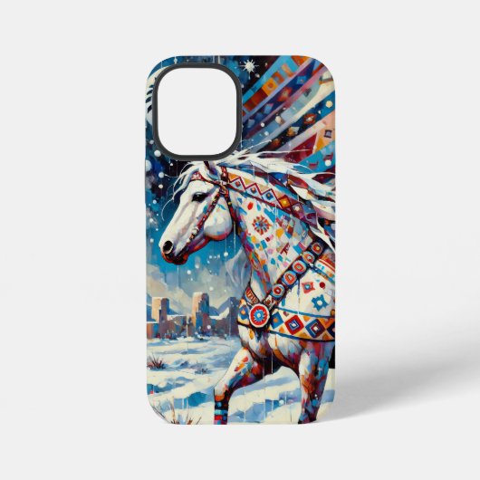 Coque iPhone 12 Mini Étui robuste pour iPhone 12 Mini Cheval (Verso)