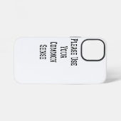 Coque iPhone 12 Mini Faites Preuve De Bon Sens (Verso Horizontal)