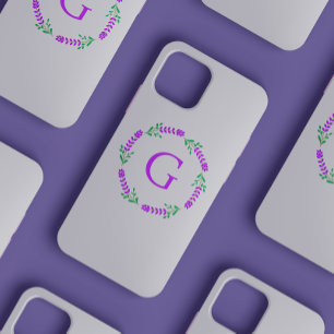 Coque iPhone 12 Mini Féminin et mignon minimaliste lavande violet