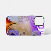 Coque iPhone 12 Mini Femme avec cheval (Verso Horizontal)