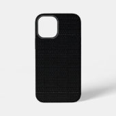 Coque iPhone 12 Mini Finition Micro Tech Carbone Noir Stealth Élégante (Verso)