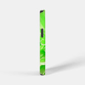 Coque iPhone 12 Mini Fleur Dahlia verte (Côté droit)