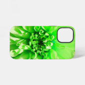 Coque iPhone 12 Mini Fleur Dahlia verte (Verso Horizontal)
