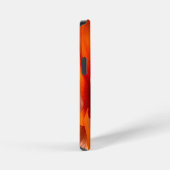 Coque iPhone 12 Mini Fleur orange (Côté droit)