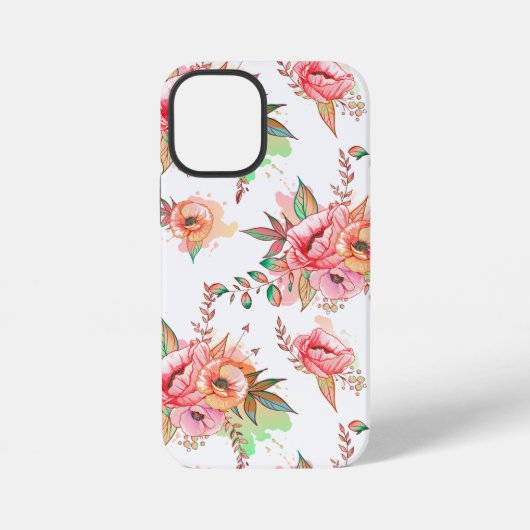 Coque iPhone 12 Mini fleur printanière (Verso)
