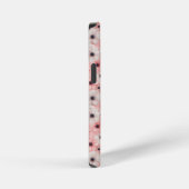 Coque iPhone 12 Mini Fleurs d'anémone roses et blanches douces (Côté droit)