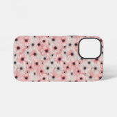 Coque iPhone 12 Mini Fleurs d'anémone roses et blanches douces (Verso Horizontal)