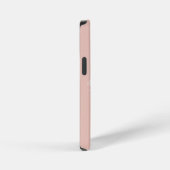 Coque iPhone 12 Mini Floral rose beige (Côté droit)