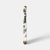 Coque iPhone 12 Mini Flower pomverger avec abeilles aquarelle timon (Côté gauche)