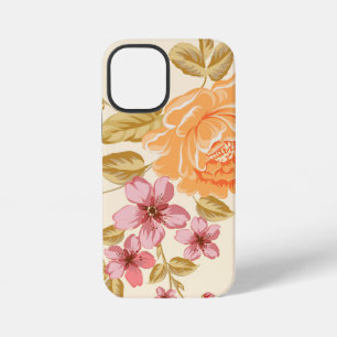 Coque iPhone 12 Mini Fond floral élégant